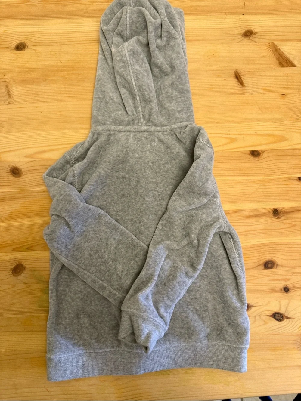 Ralph Lauren Polo baby gray velour zip up hoodie jacket 24 mos EUC